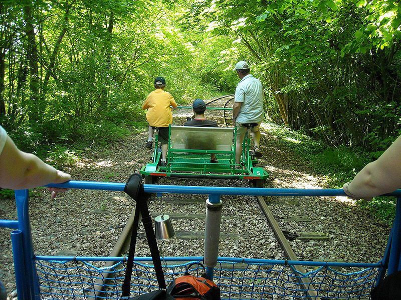 het plezier van Cycling Rail in Vend e Natuurverblijf in Saint