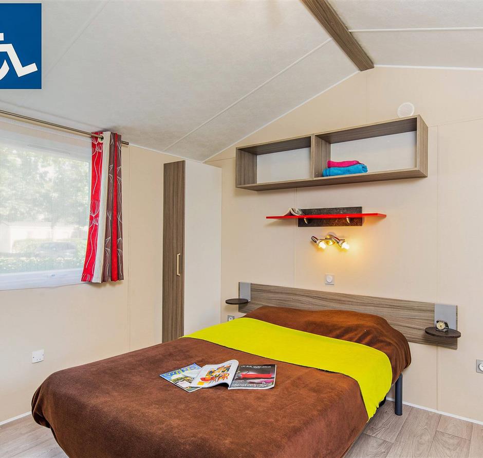 Stacaravan voor een gehandicapte persoon - Camping pomme de pin