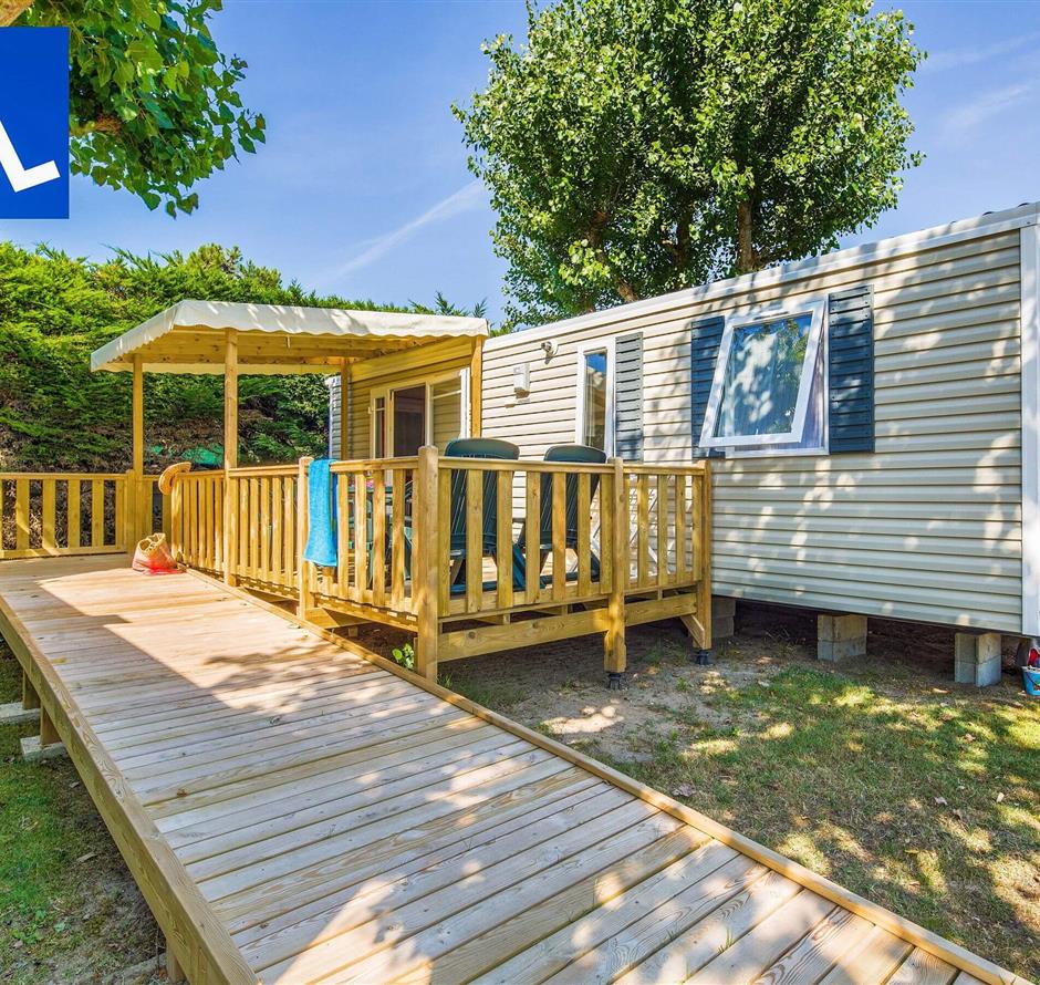 Stacaravan voor een gehandicapte persoon - Camping pomme de pin