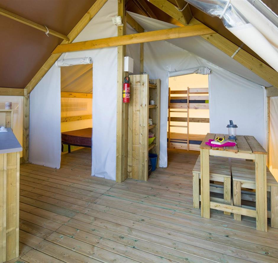 Tente Lodge 4 people campsite La Pomme de pin Saint Hilaire de Riez in Vendée - Camping pomme de pin