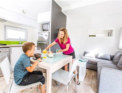 Cottage Luxe 6 people in a 4 star campsite La Pomme de Pin in Saint Hilaire de Riez in Vendée
