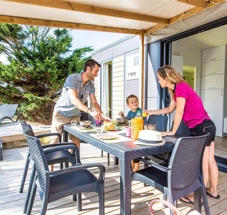 Cottage Luxe 6 people in a 4 star campsite La Pomme de Pin in Saint Hilaire de Riez in Vendée - Camping pomme de pin