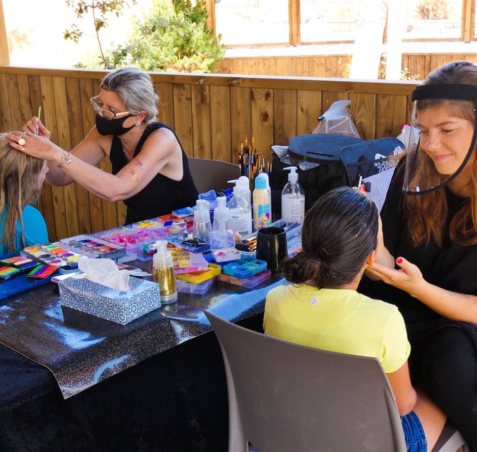 kinderen make-up - Camping pomme de pin