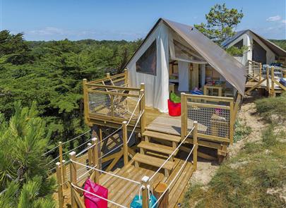 ongebruikelijke accommodatie tent 2 slaapkamer st hilaire aan zee - Camping pomme de pin