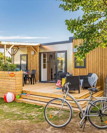 st hilaire stacaravan 2 slaapkamers aan zee - Camping pomme de pin