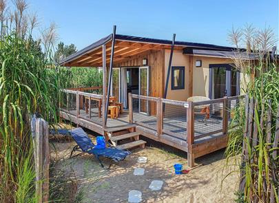 Stacaravan met 3 slaapkamers Camping St Hilaire de Riez aan zee - Camping pomme de pin