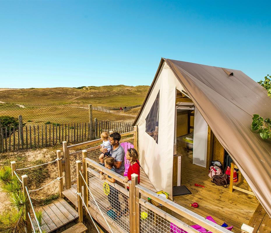 stacaravan directe toegang tot het strand van de Vendée - Camping pomme de pin