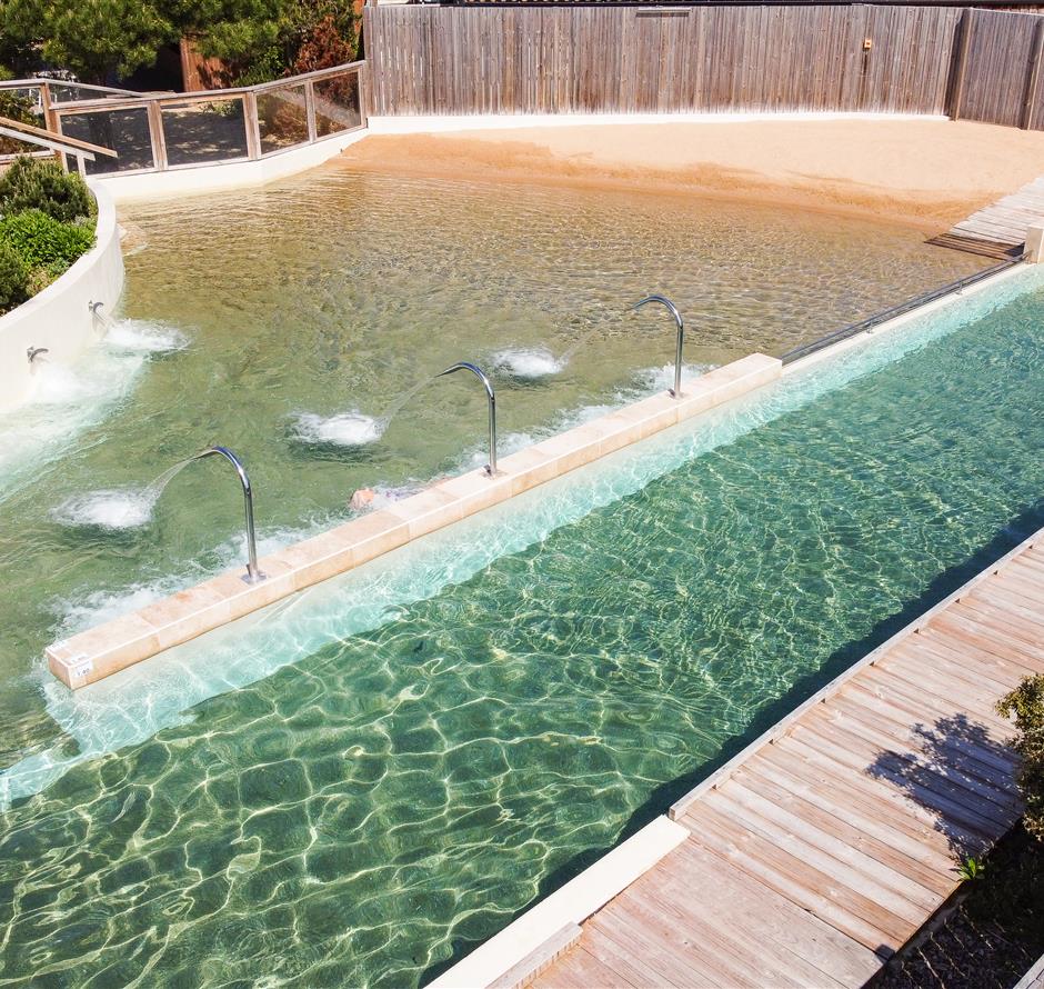 Lagune met spa Camping in Vendée - Camping pomme de pin