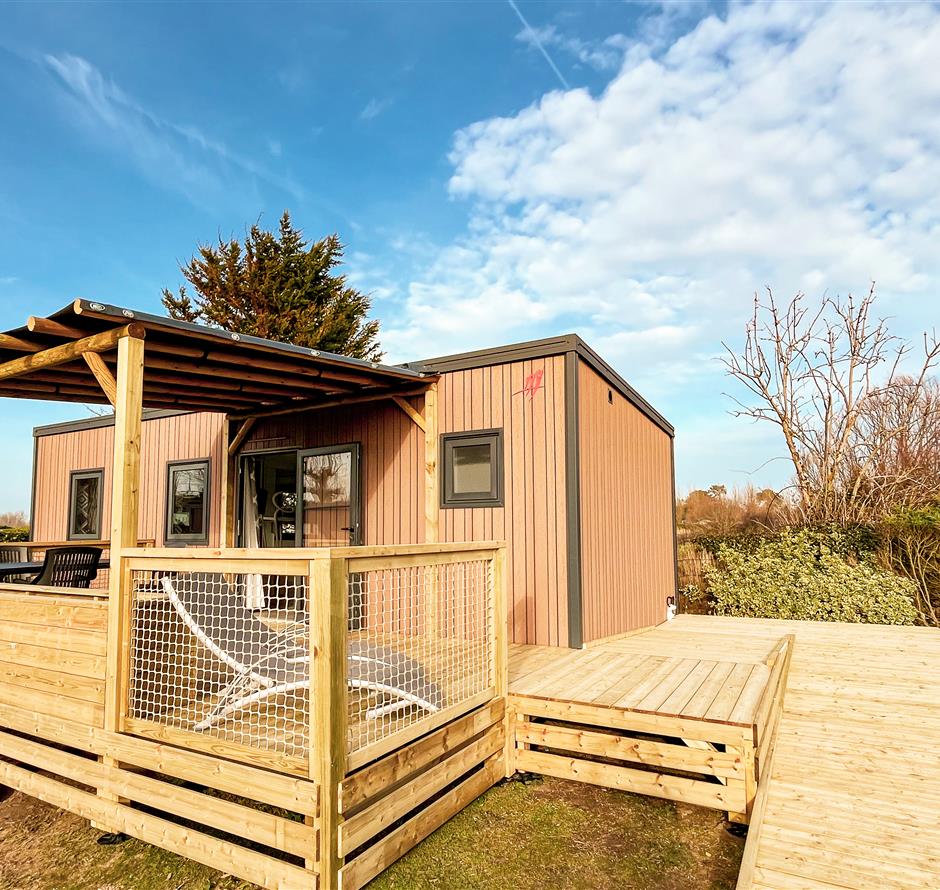 Mobile-home 4 pers 2ch 4 bloemen toegankelijk voor personen met beperkte mobiliteit - Camping pomme de pin