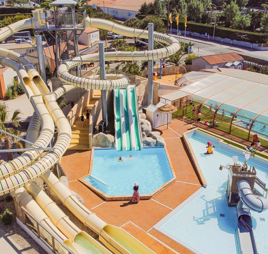 Nieuwe waterglijbanen 2025 - Camping pomme de pin