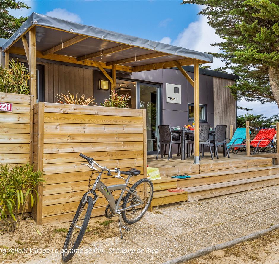 Cottage voor 4 personen met groot terras - Camping pomme de pin