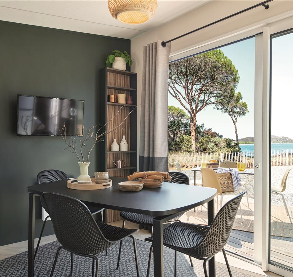Luxe cottage voor 6 personen op camping met directe toegang tot het strand - Camping pomme de pin