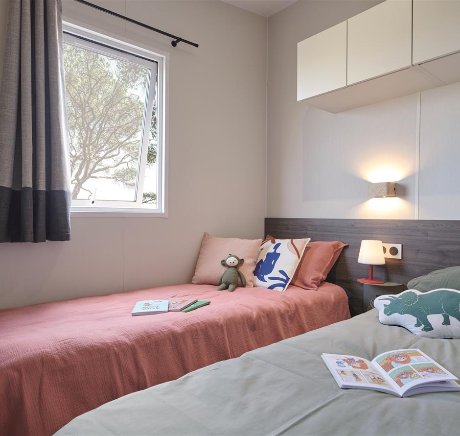 Luxe en comfortabele gezinscottage voor 6 personen - Camping pomme de pin