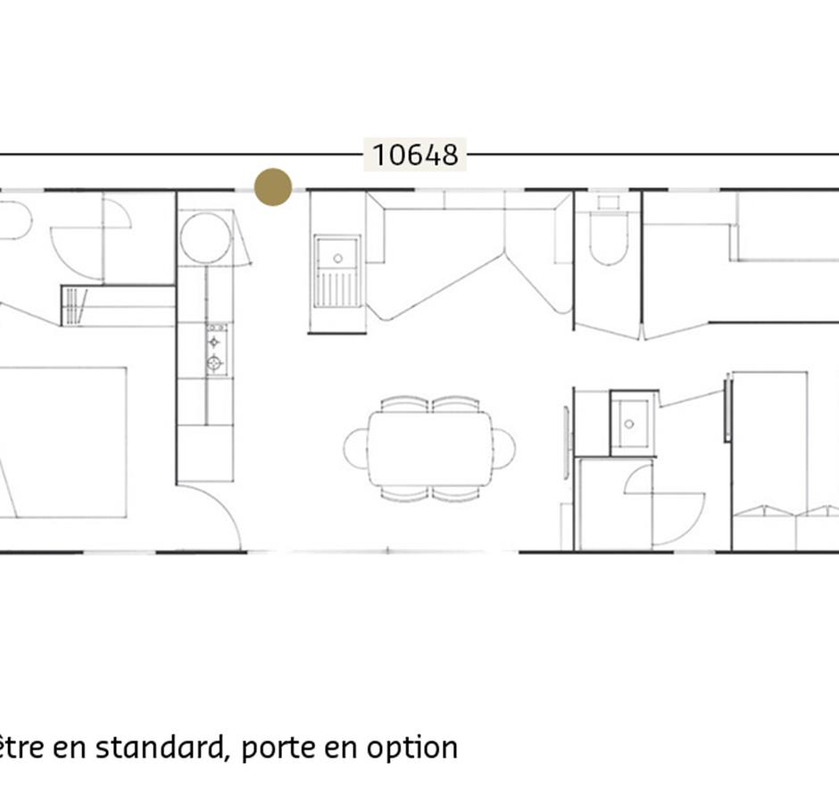 Vakantiehuis voor 6 personen, 3 slaapkamers, 2 badkamers - Camping pomme de pin