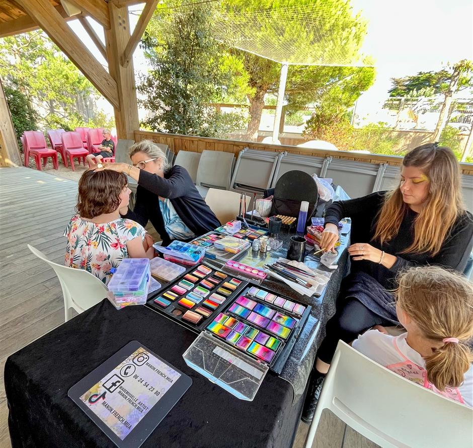 schminken voor kinderen - Camping pomme de pin