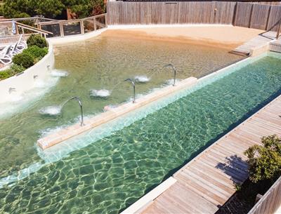 Balneotherapie en lagune camping La Pomme de Pin