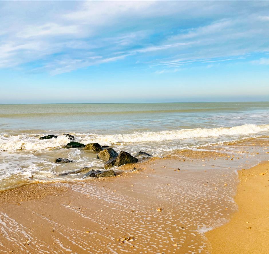 Strand op 200 m van de camping  - Camping pomme de pin